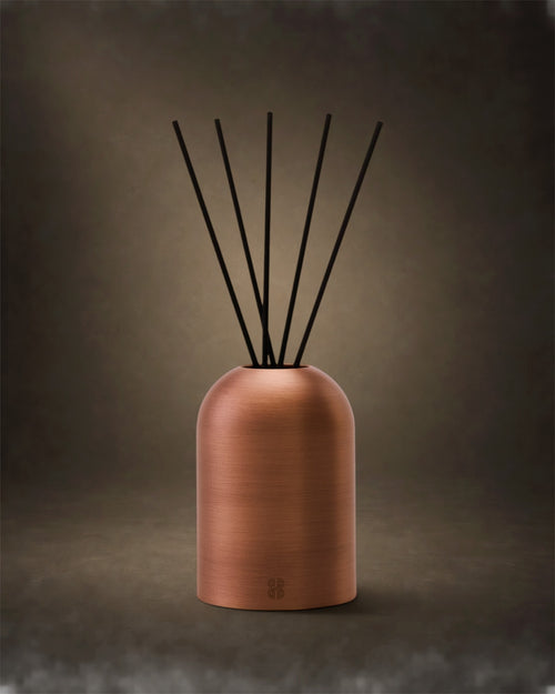 Born Brass Bali reed diffuser set in rose gold finish