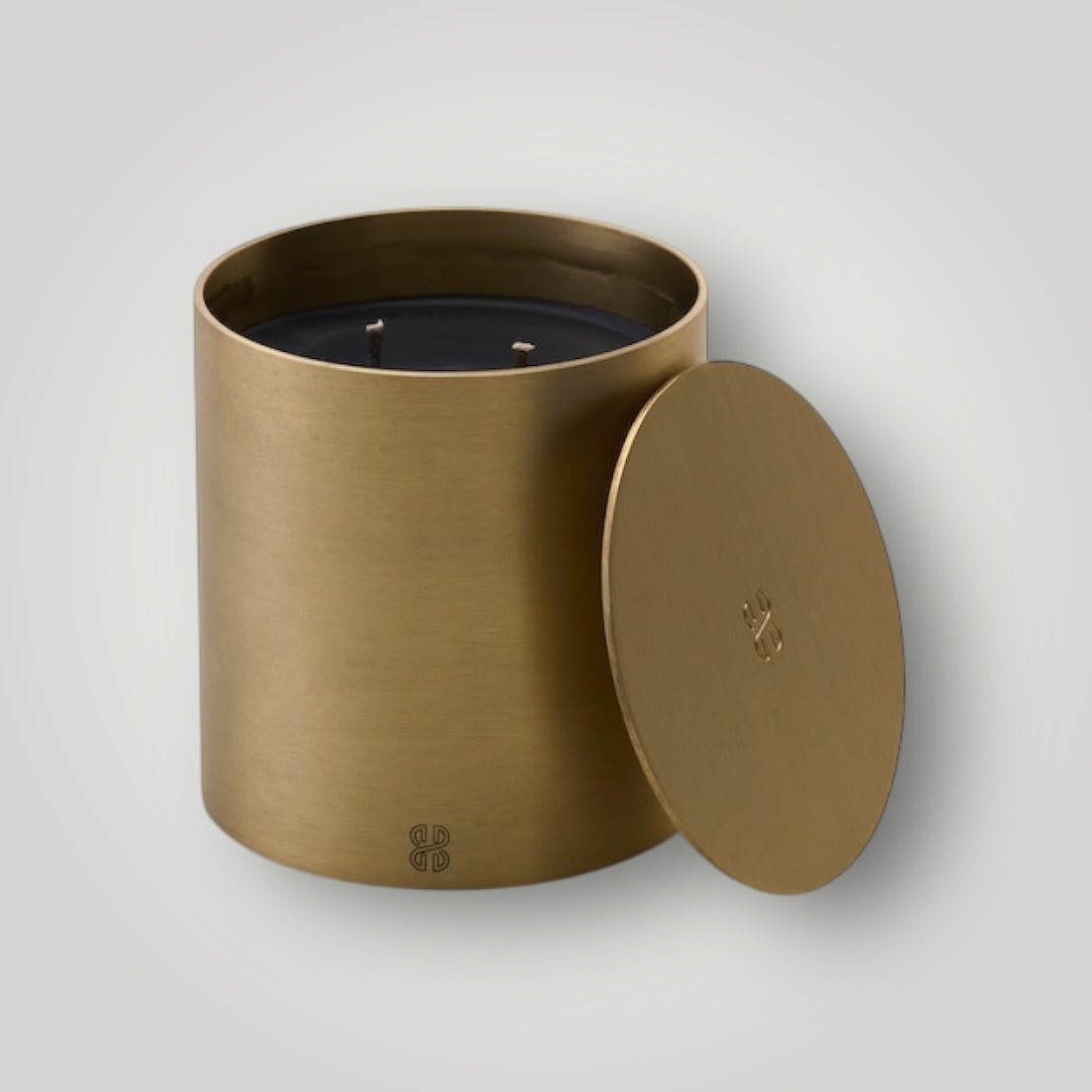 Madrid Lidded Brass Candle - Scented - Bornbrass