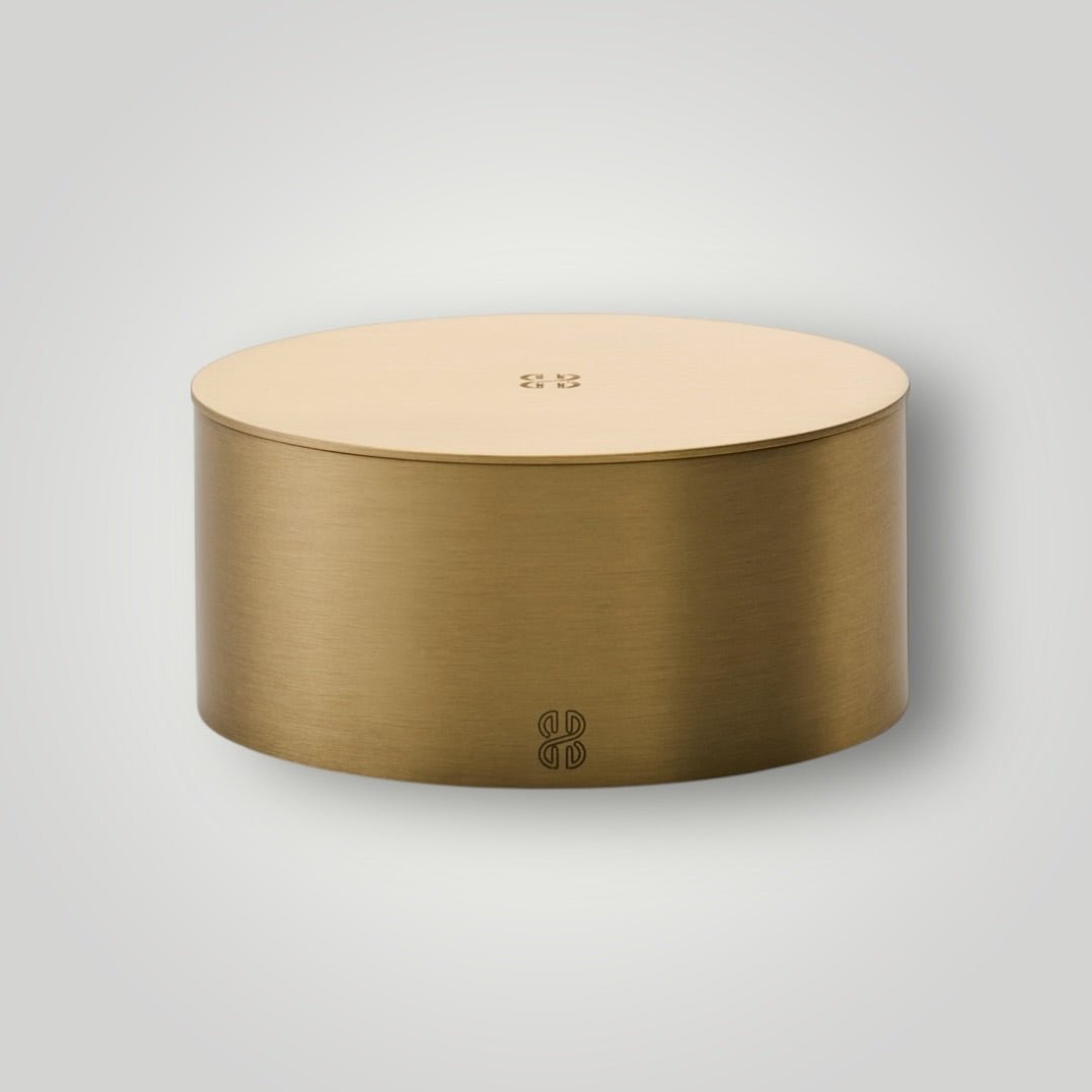 Rome Lidded Brass Candle - Scented - Bornbrass